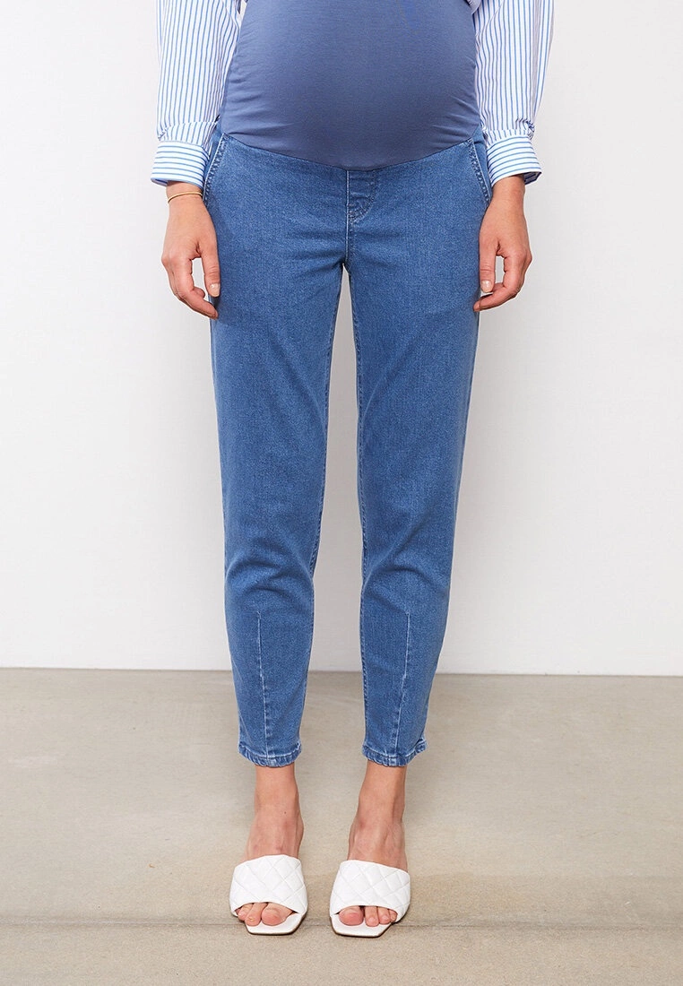 LC WAIKIKI Tummy Paneled Straight Maternity Rodeo Jeans 6 LC WAIKIKI Tummy Paneled Straight Maternity Rodeo Jeans - Image 4