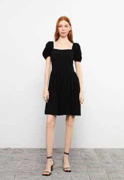 LC WAIKIKI Sweetheart Collar Straight Short Sleeve Women's Dress 10 LC WAIKIKI Sweetheart Collar Straight Short Sleeve Women's Dress -LC WAIKIKI popular shop lc waikiki 0623 7775726 2