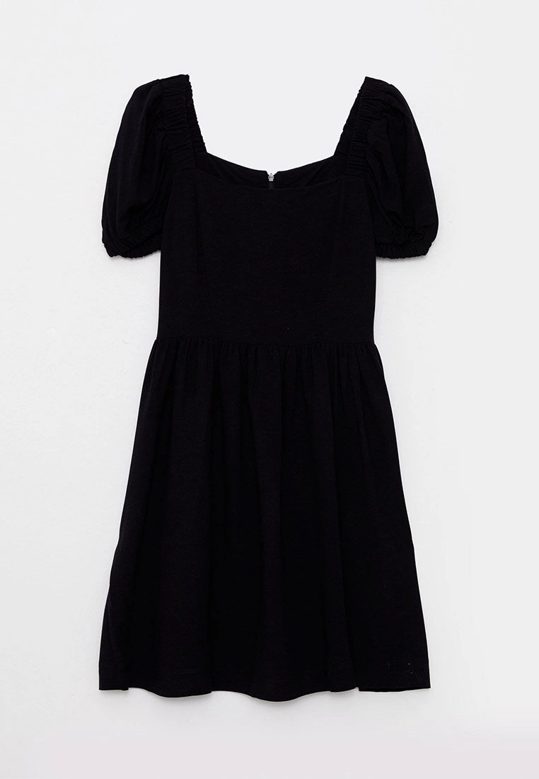 LC WAIKIKI Sweetheart Collar Straight Short Sleeve Women's Dress 8 LC WAIKIKI Sweetheart Collar Straight Short Sleeve Women's Dress - Image 6