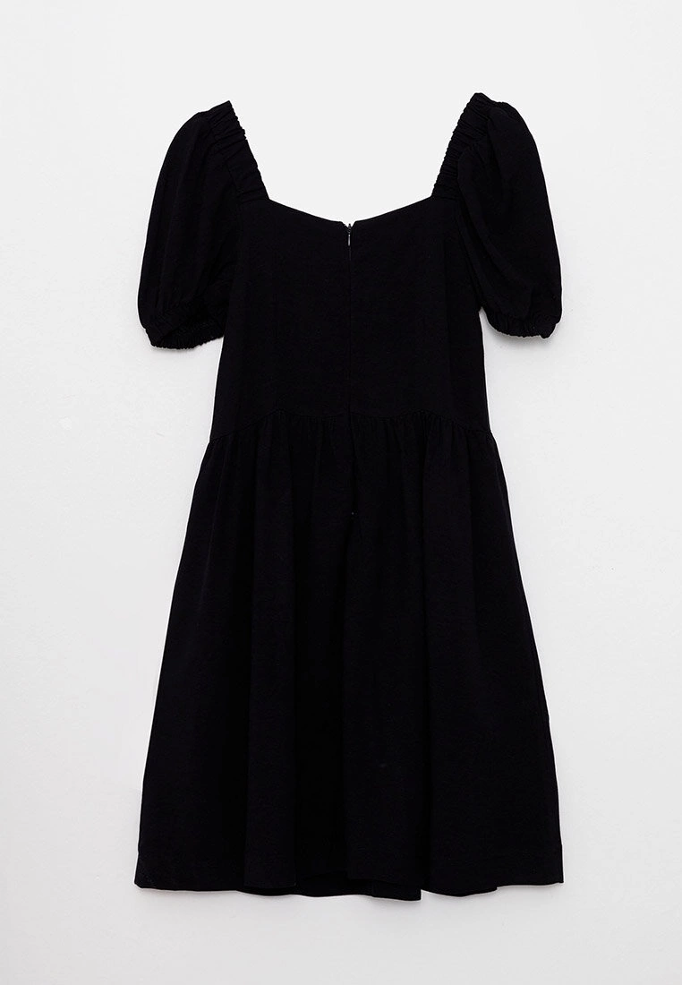 LC WAIKIKI Sweetheart Collar Straight Short Sleeve Women's Dress 9 LC WAIKIKI Sweetheart Collar Straight Short Sleeve Women's Dress - Image 7