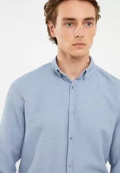 LC WAIKIKI Slim Fit Long Sleeve Dobby Men's Shirt -LC WAIKIKI popular shop lc waikiki 0625 9813236 4