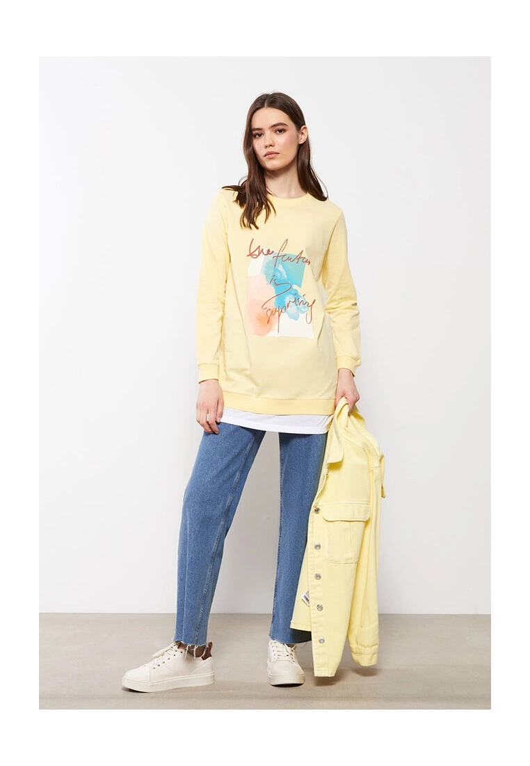 LC WAIKIKI Printed Long Sleeve Sweatshirt 6 LC WAIKIKI Printed Long Sleeve Sweatshirt - Image 4