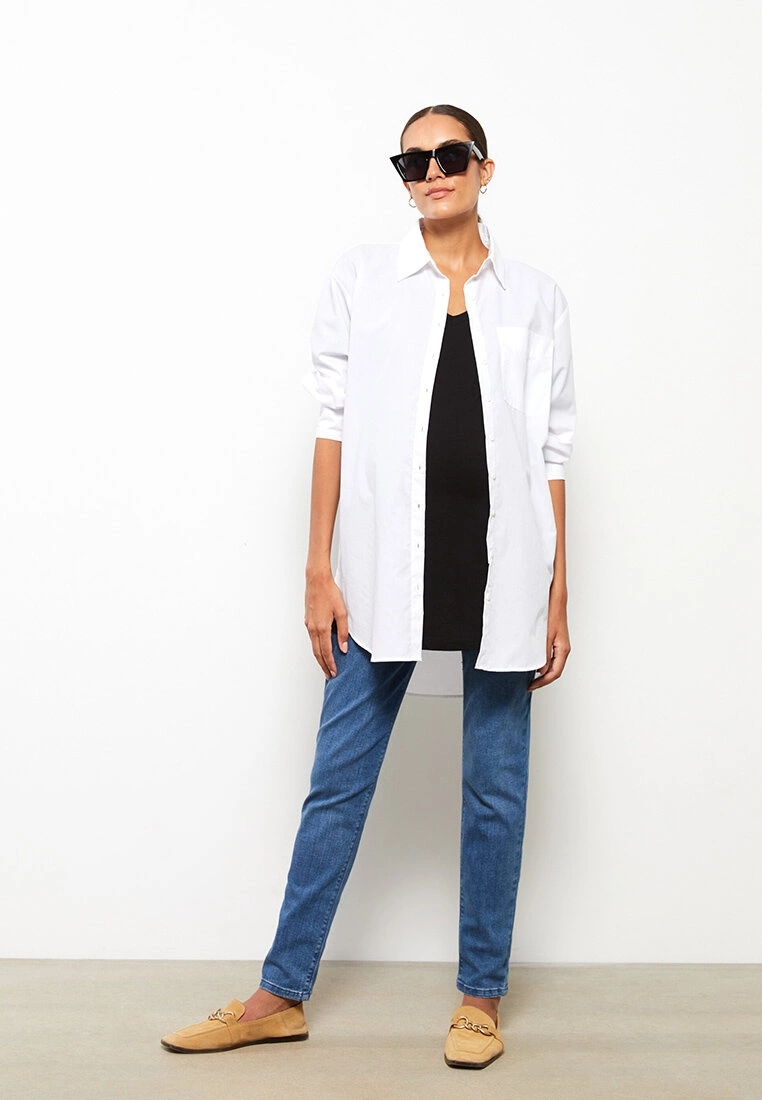 LC WAIKIKI Tummy Paneled Straight Maternity Rodeo Jeans 5 LC WAIKIKI Tummy Paneled Straight Maternity Rodeo Jeans - Image 3