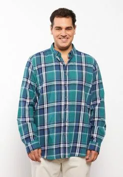 LC WAIKIKI Regular Fit Long Sleeve Plaid Poplin Men's Shirt -LC WAIKIKI popular shop lc waikiki 0633 4633236 5