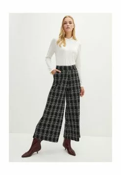 LC WAIKIKI Plaid Ponte Fabric Wide Leg Pants -LC WAIKIKI popular shop lc waikiki 0638 7085326 4