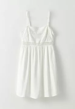 LC WAIKIKI Square Collar Embroidered Strap Poplin Women's Dress -LC WAIKIKI popular shop lc waikiki 0641 1016726 6