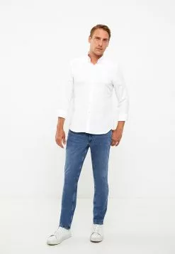 LC WAIKIKI Slim Fit Long Sleeve Dobby Men's Shirt -LC WAIKIKI popular shop lc waikiki 0653 1733236 3