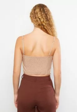 LC WAIKIKI U Neck Straight Strapped Women's Blouse -LC WAIKIKI popular shop lc waikiki 0654 9788726 5