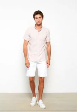 LC WAIKIKI Regular Fit Men's Short Sleeve Dobby Shirt -LC WAIKIKI popular shop lc waikiki 0656 1833236 3