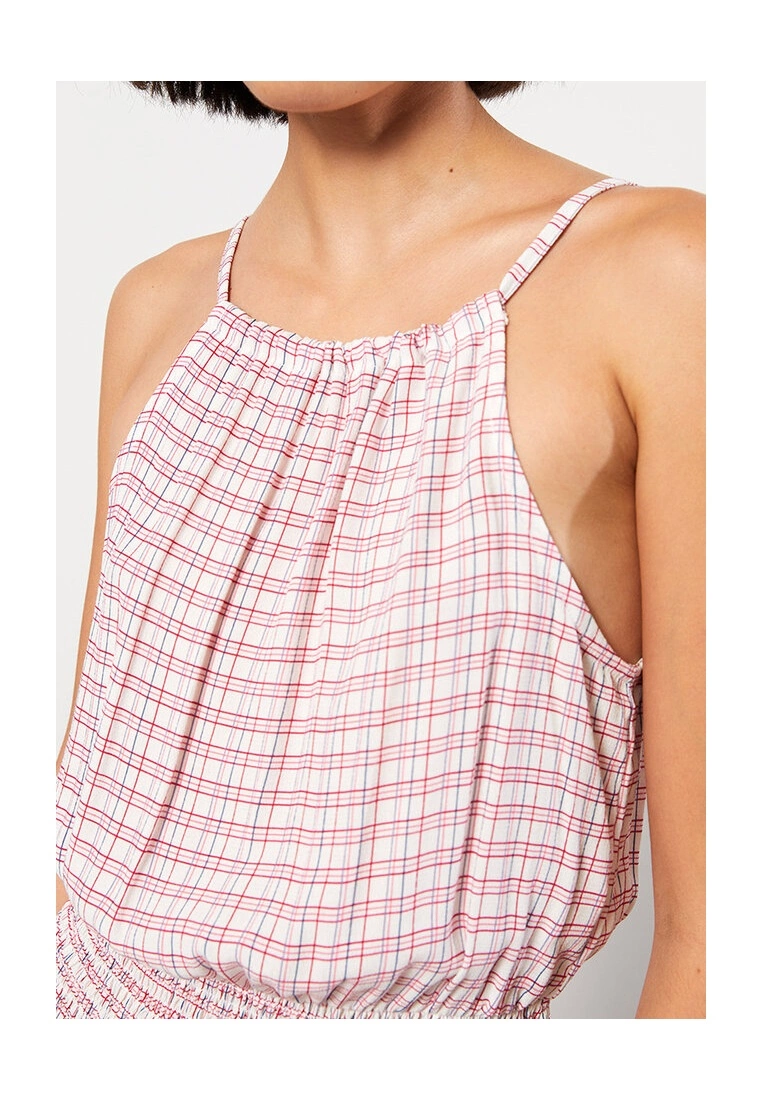 LC WAIKIKI Plaid Viscose Women's Dress 5 LC WAIKIKI Plaid Viscose Women's Dress - Image 3