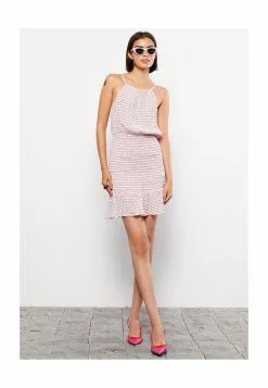 LC WAIKIKI Plaid Viscose Women's Dress 11 LC WAIKIKI Plaid Viscose Women's Dress -LC WAIKIKI popular shop lc waikiki 0658 5775326 4