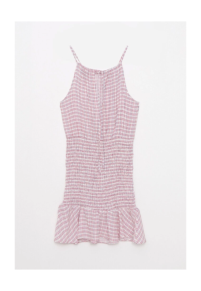 LC WAIKIKI Plaid Viscose Women's Dress 8 LC WAIKIKI Plaid Viscose Women's Dress - Image 6