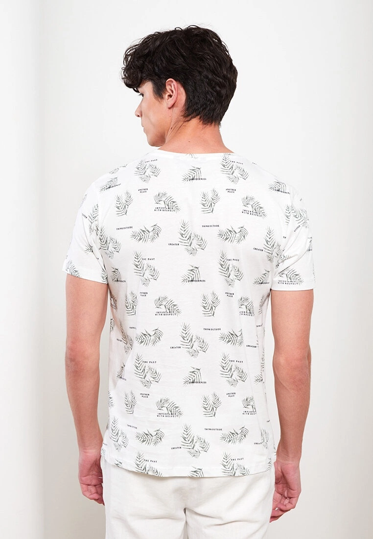 LC WAIKIKI Crew Neck Short Sleeve Printed Combed Cotton Men's T-Shirt 7 LC WAIKIKI Crew Neck Short Sleeve Printed Combed Cotton Men's T-Shirt - Image 5