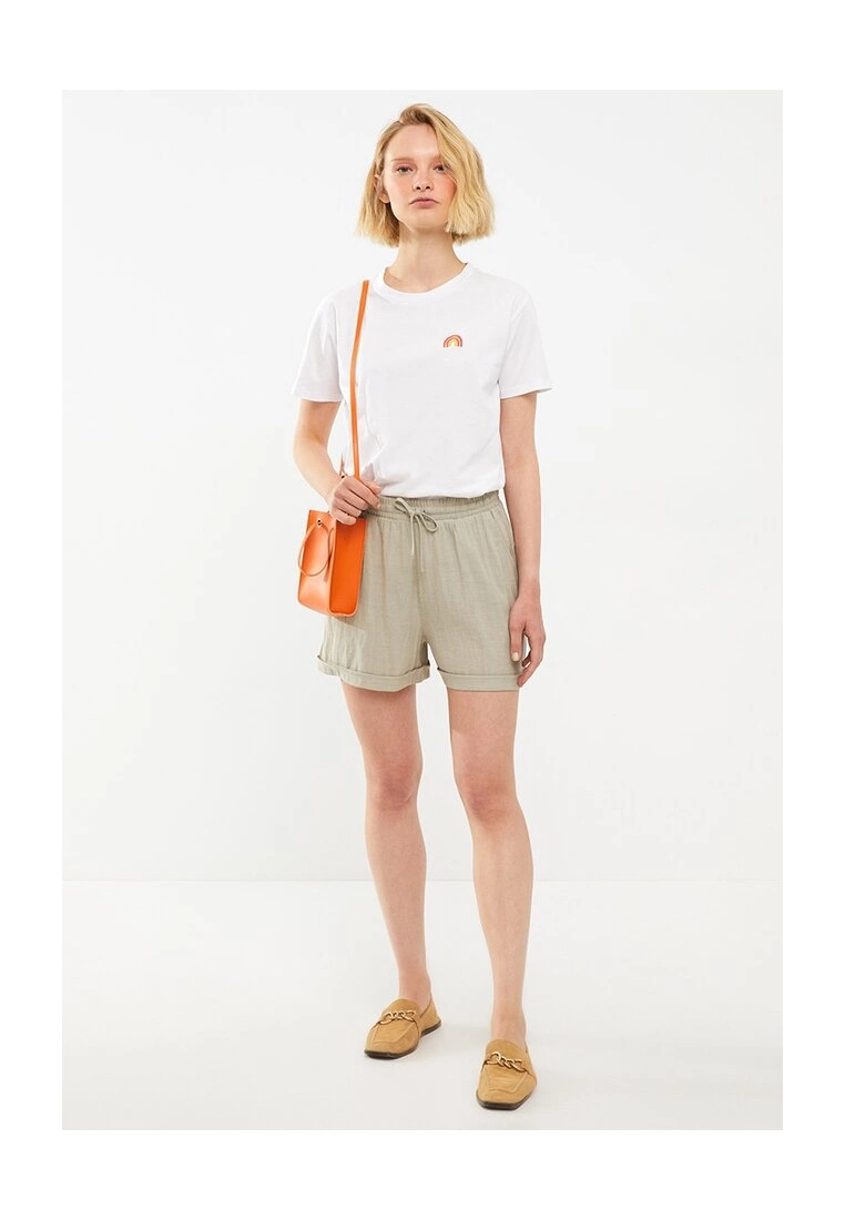 LC WAIKIKI Comfortable Fit Plain Womens Shorts 6 LC WAIKIKI Comfortable Fit Plain Womens Shorts - Image 4