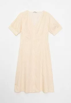 LC WAIKIKI V-Neck Striped Short Sleeve Poplin Women's Dress -LC WAIKIKI popular shop lc waikiki 0661 7375726 6