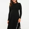 LC WAIKIKI Crew Neck Straight Long Sleeve Maternity Dress -LC WAIKIKI popular shop lc waikiki 0665 1533236 1