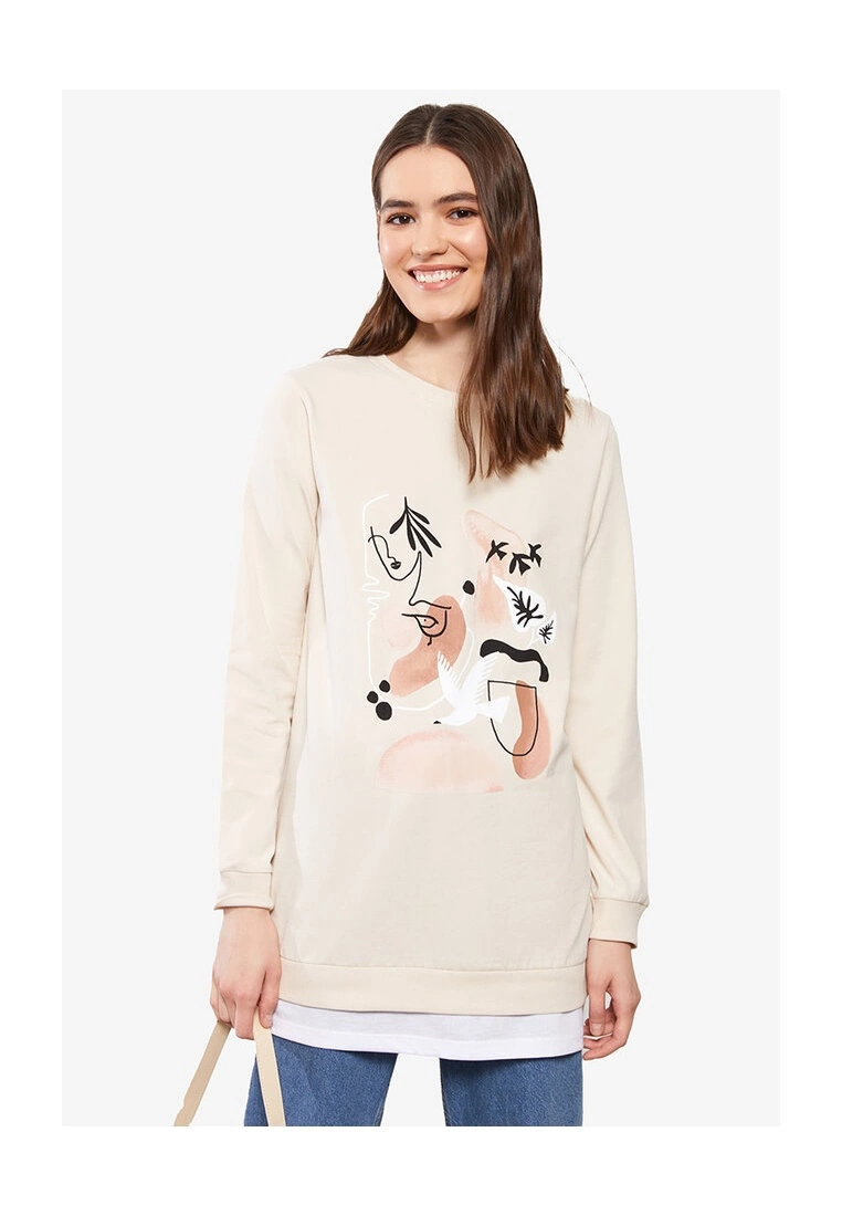 LC WAIKIKI Printed Long Sleeve Sweatshirt 3 LC WAIKIKI Printed Long Sleeve Sweatshirt