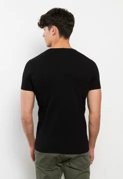 LC WAIKIKI V-Neck Short Sleeve Combed Cotton Men's T-Shirt -LC WAIKIKI popular shop lc waikiki 0670 0633236 4