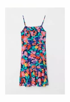 LC WAIKIKI Square Collar Floral Strap Viscose Women's Dress -LC WAIKIKI popular shop lc waikiki 0675 9775326 6