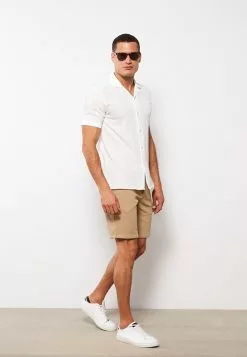 LC WAIKIKI Slim Fit Textured Men's Shorts -LC WAIKIKI popular shop lc waikiki 0690 2913236 2