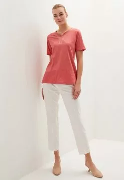 LC WAIKIKI V Neck Embroidered Short Sleeve Cotton Women's Blouse -LC WAIKIKI popular shop lc waikiki 0842 7135226 5