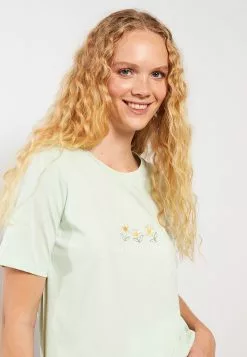 LC WAIKIKI Crew Neck Printed Short Sleeve Cotton Women's T-Shirt