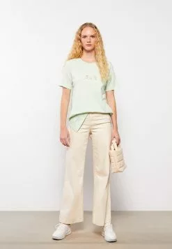 LC WAIKIKI Crew Neck Printed Short Sleeve Cotton Women's T-Shirt -LC WAIKIKI popular shop lc waikiki 0930 7059836 3