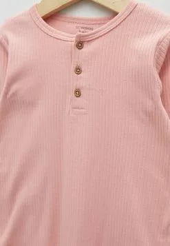 LC WAIKIKI Crew Neck Long Sleeve Basic Cotton Baby Girl Rompers 2 Pack -LC WAIKIKI popular shop lc waikiki 0972 3464936 3