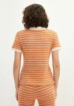 LC WAIKIKI Polo Neck Striped Short Sleeve Women's T-Shirt 13 LC WAIKIKI Polo Neck Striped Short Sleeve Women's T-Shirt -LC WAIKIKI popular shop lc waikiki 0976 8280936 5