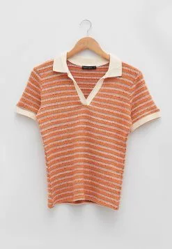 LC WAIKIKI Polo Neck Striped Short Sleeve Women's T-Shirt 14 LC WAIKIKI Polo Neck Striped Short Sleeve Women's T-Shirt -LC WAIKIKI popular shop lc waikiki 0976 8280936 6