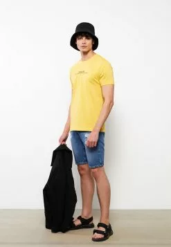 LC WAIKIKI Crew Neck Short Sleeve Printed Combed Cotton Men's T-Shirt