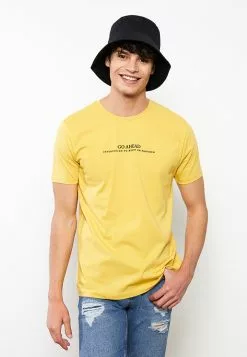 LC WAIKIKI Crew Neck Short Sleeve Printed Combed Cotton Men's T-Shirt -LC WAIKIKI popular shop lc waikiki 1080 3383636 3