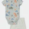 LC WAIKIKI Crew Neck Short Sleeve Printed Baby Boy Snapback Body And Shorts 2-Piece Set