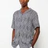 LC WAIKIKI Regular Fit Short Sleeve Striped Men's Shirt