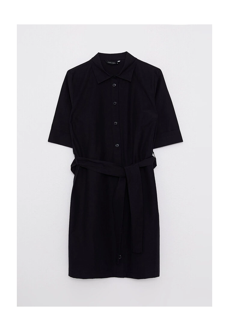 LC WAIKIKI Collared Poplin Women's Shirt Dress 7 LC WAIKIKI Collared Poplin Women's Shirt Dress - Image 5