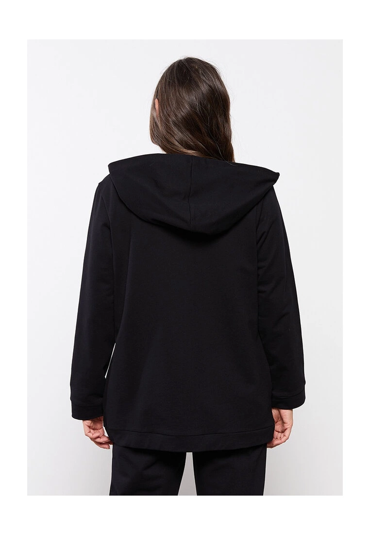 LC WAIKIKI Hooded Patterned Long Sleeve Women's Sports Cardigan 4 LC WAIKIKI Hooded Patterned Long Sleeve Women's Sports Cardigan - Image 2