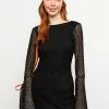 LC WAIKIKI Crew Neck Patterned Long Sleeve Lace Women's Dress -LC WAIKIKI popular shop lc waikiki 1257 1026726 1