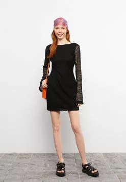 LC WAIKIKI Crew Neck Patterned Long Sleeve Lace Women's Dress 13 LC WAIKIKI Crew Neck Patterned Long Sleeve Lace Women's Dress -LC WAIKIKI popular shop lc waikiki 1258 1026726 4