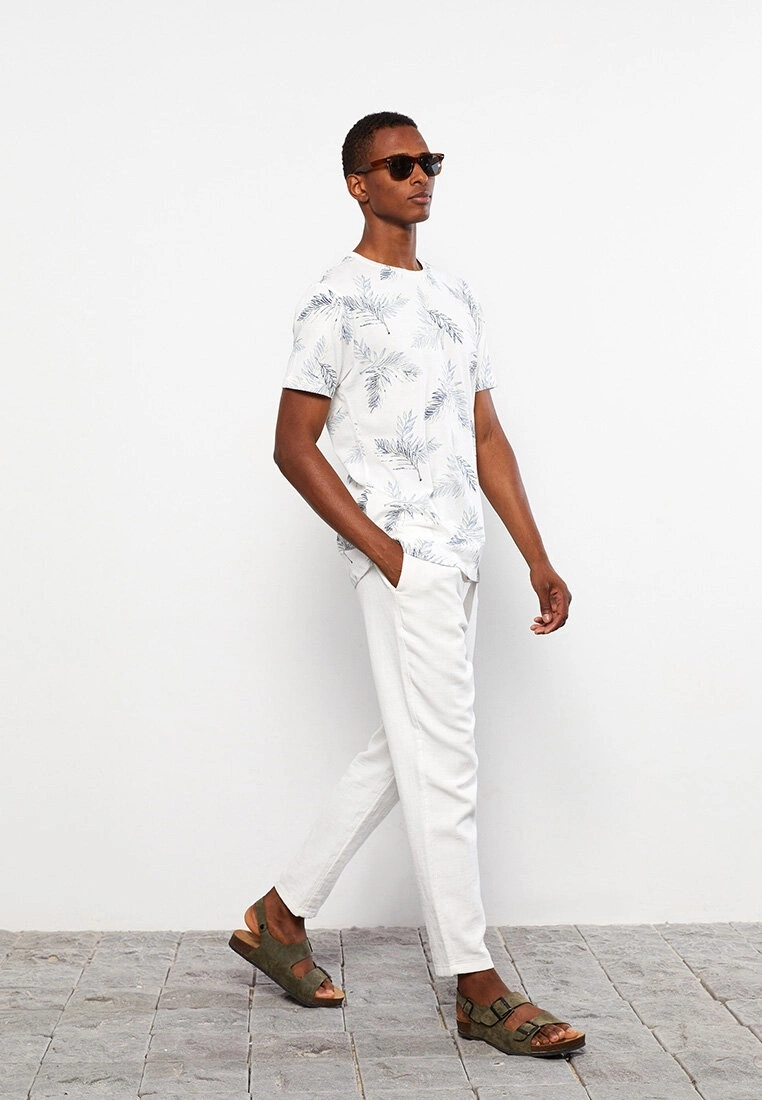 LC WAIKIKI Crew Neck Short Sleeve Patterned Combed Cotton Men's T-Shirt 3 LC WAIKIKI Crew Neck Short Sleeve Patterned Combed Cotton Men's T-Shirt