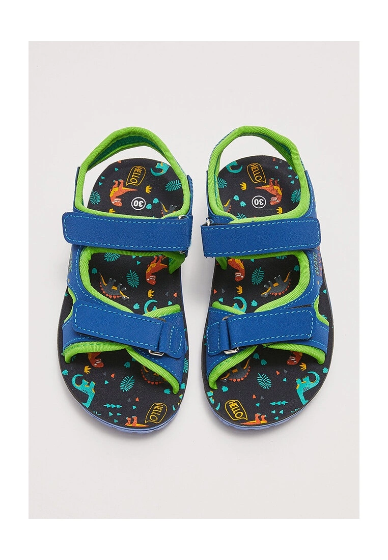 LC WAIKIKI Printed Double Banded Hook And Loop Boys Sandals 6 LC WAIKIKI Printed Double Banded Hook And Loop Boys Sandals - Image 4