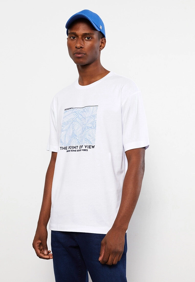 LC WAIKIKI Crew Neck Short Sleeve Printed Combed Cotton Men's T-Shirt 3 LC WAIKIKI Crew Neck Short Sleeve Printed Combed Cotton Men's T-Shirt