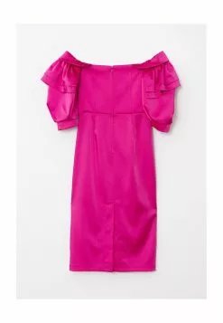 LC WAIKIKI Off Shoulder Plain Satin Women's Dress 13 LC WAIKIKI Off Shoulder Plain Satin Women's Dress -LC WAIKIKI popular shop lc waikiki 1264 1906526 6