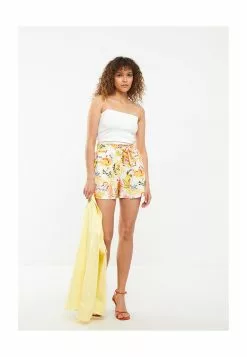 LC WAIKIKI Women's Elastic Waist Patterned Shorts -LC WAIKIKI popular shop lc waikiki 1266 1495326 4