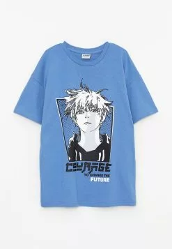 LC WAIKIKI Crew Neck Printed Short Sleeve Cotton Boy T-Shirt