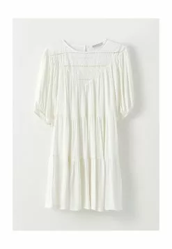 LC WAIKIKI Crew Neck Embroidered Poplin Women's Dress -LC WAIKIKI popular shop lc waikiki 1283 5426526 5