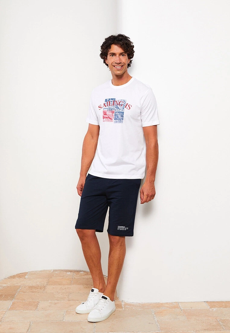 LC WAIKIKI Standard Pattern Waist Elastic Men's Shorts 4 LC WAIKIKI Standard Pattern Waist Elastic Men's Shorts - Image 2