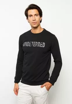 LC WAIKIKI Crew Neck Long Sleeve Printed Men's Sweatshirt