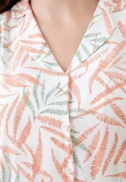 LC WAIKIKI Shirt Collar Patterned Short Sleeve Viscose Women's Pajamas Set -LC WAIKIKI popular shop lc waikiki 1294 7619726 4