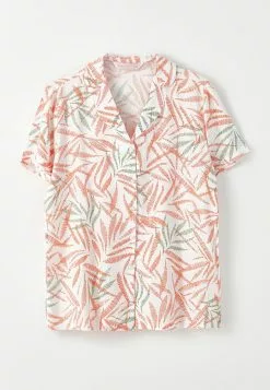 LC WAIKIKI Shirt Collar Patterned Short Sleeve Viscose Women's Pajamas Set -LC WAIKIKI popular shop lc waikiki 1294 7619726 7