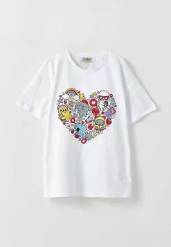 LC WAIKIKI Crew Neck Printed Short Sleeve Girls T-Shirt And Tights -LC WAIKIKI popular shop lc waikiki 1294 8709726 2